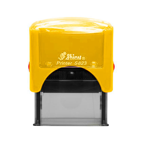 Carimbo Automatico Shiny Personal Printer Sn823 Amarelo Placa Texto Retangular 18x47mm<small>sn823 - Shiny</small>
