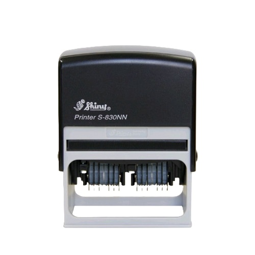 Numerador Duplo Shiny S830nn Preto 38x75mm<small>snn830 - Shiny</small>