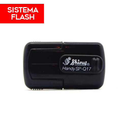 Handy Stamp Flash Spq17 Shiny Preto 17x17mm<small>spq17pr - Shiny</small>