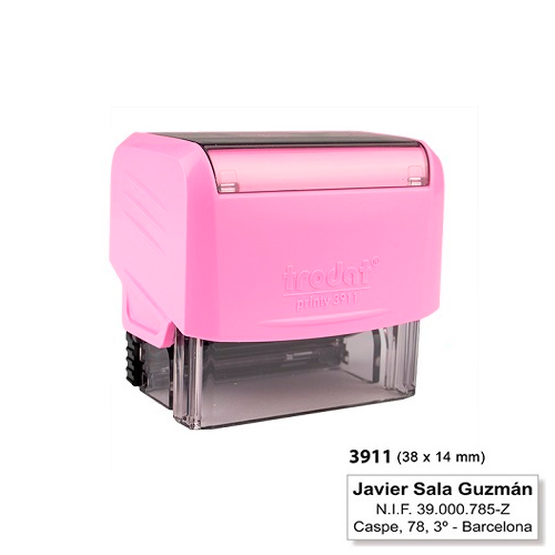 Trodat Printy 3911 Rosa Pastel 14x38mm<small>t3911bb - Trodat</small>