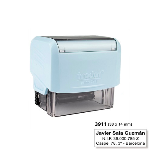 Trodat Printy 3911 Azul Pastel 14x38mm<small>t3911ceu - Trodat</small>