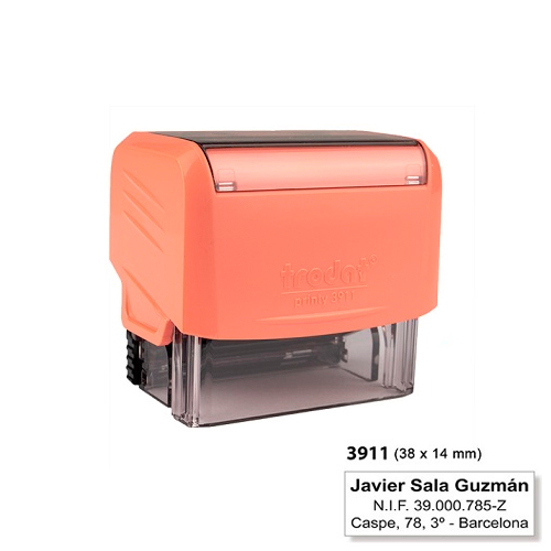 Trodat Printy 3911 Coral Pastel 14x38mm<small>t3911co - Trodat</small>