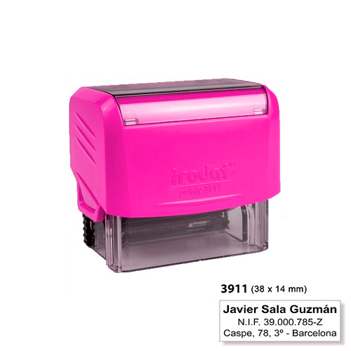 Trodat Printy 3911 Rosa Fucsia 14x38mm<small>t3911fc - Trodat</small>