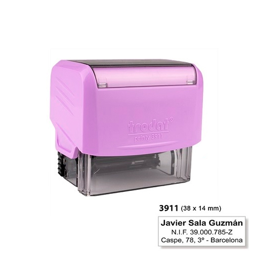Trodat Printy 3911 Lilas Pastel 14x38mm<small>t3911li - Trodat</small>