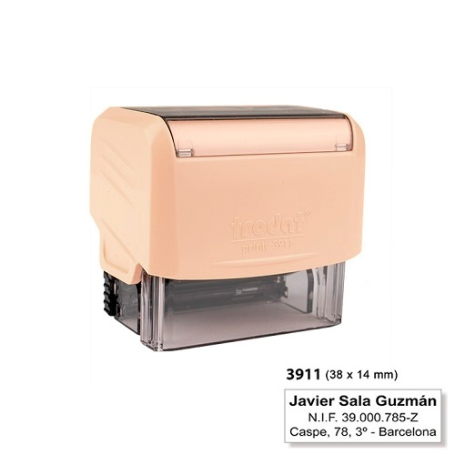Trodat Printy 3911 Creme Pastel 14x38mm<small>t3911ps - Trodat</small>