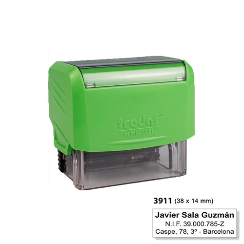 Trodat Printy 3911 Verde 14x38mm<small>t3911vd - Trodat</small>