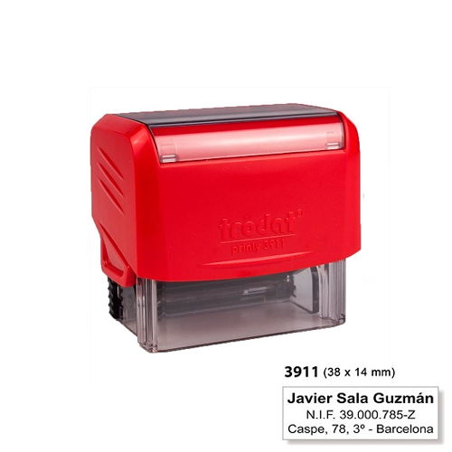 Trodat Printy 3911 Vermelho 14x38mm<small>t3911vm - Trodat</small>