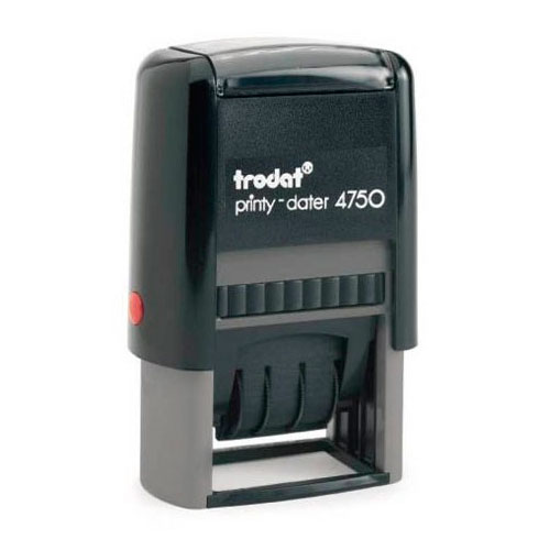 Datador Trodat Printy 4750 Preto 24x41mm<small>td4750 - Trodat</small>