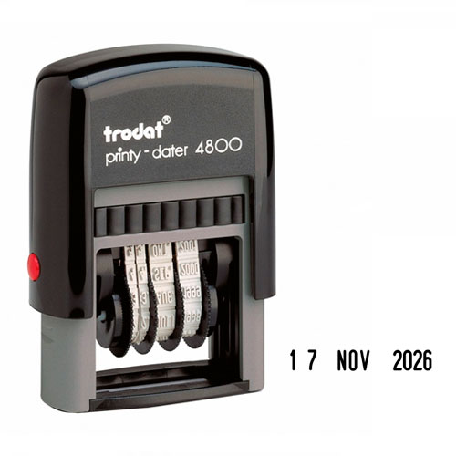 Datador Trodat Printy 4800 Preto 3mm<small>td4800 - Trodat</small>