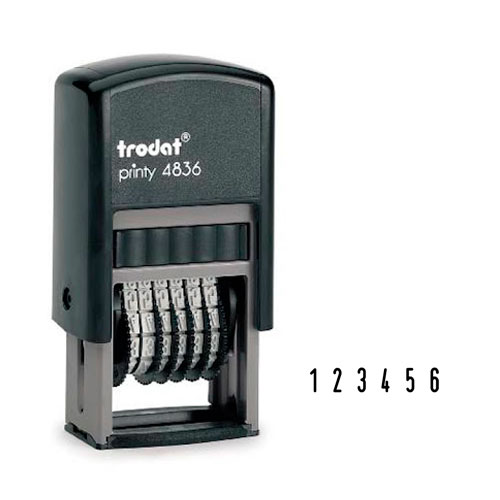 Numerador Trodat Printy 4836 6 Digitos 3,8mm<small>tn4836 - Trodat</small>