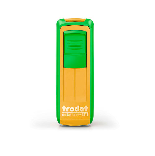 Trodat Pocket 9511 Verde e Amarelo 14x38mm<small>tpocvdam - Trodat</small>